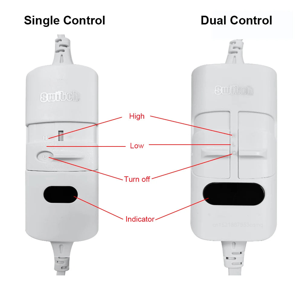 Couverture chauffante électrique avec thermostat automatique