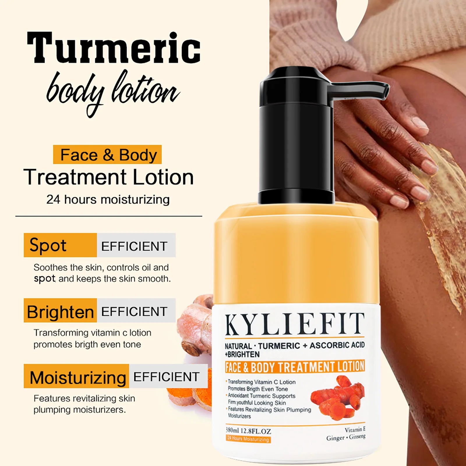 Kit Soins Curcuma Bio AILKE - Anti-Acné Éclaircissant Teint Uniforme