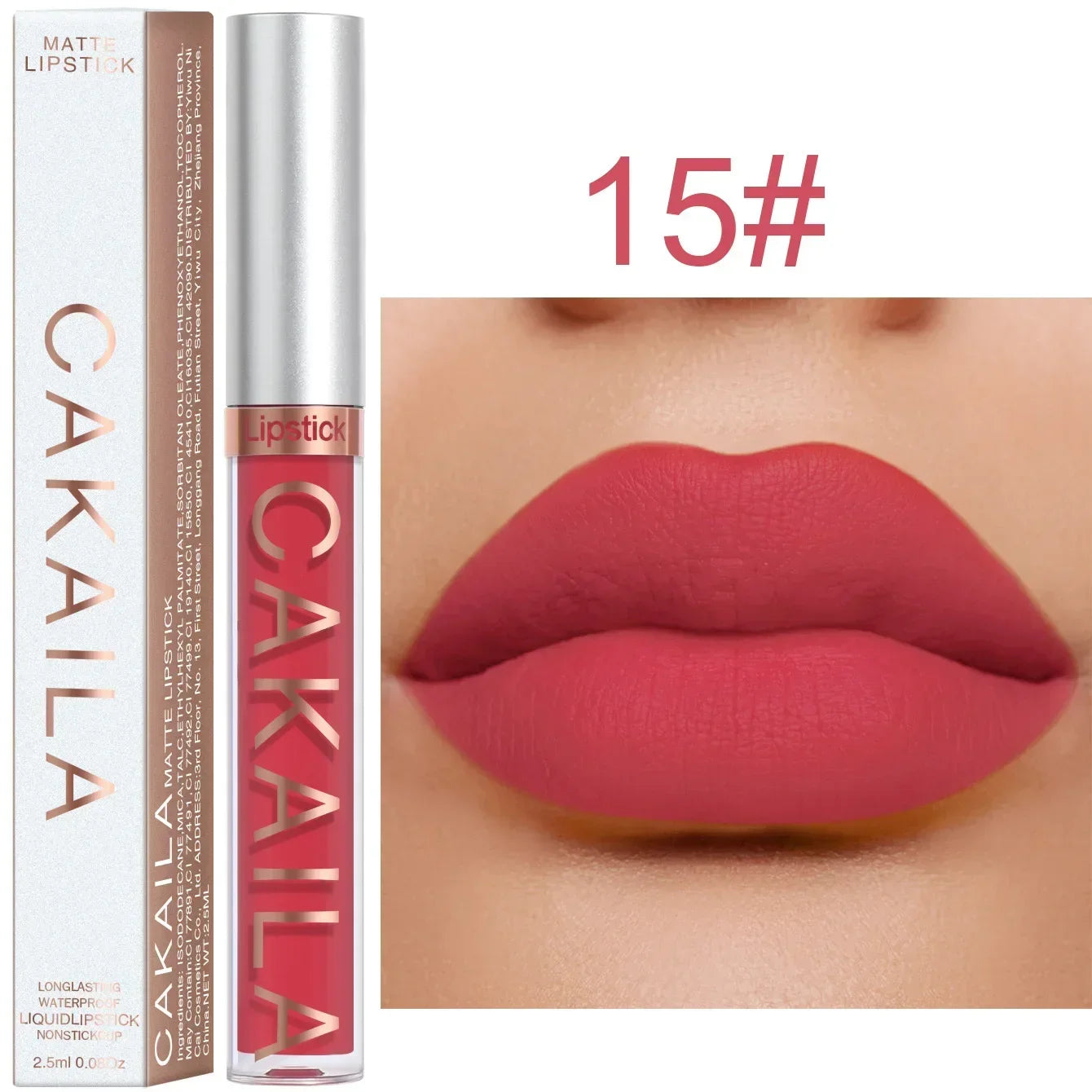 Rouge à lèvres liquide mat velours durable, brillant à lèvres nu imperméable, 18 couleurs, tasse antiadhésive hydratante, glaçage, maquillage cosmétique