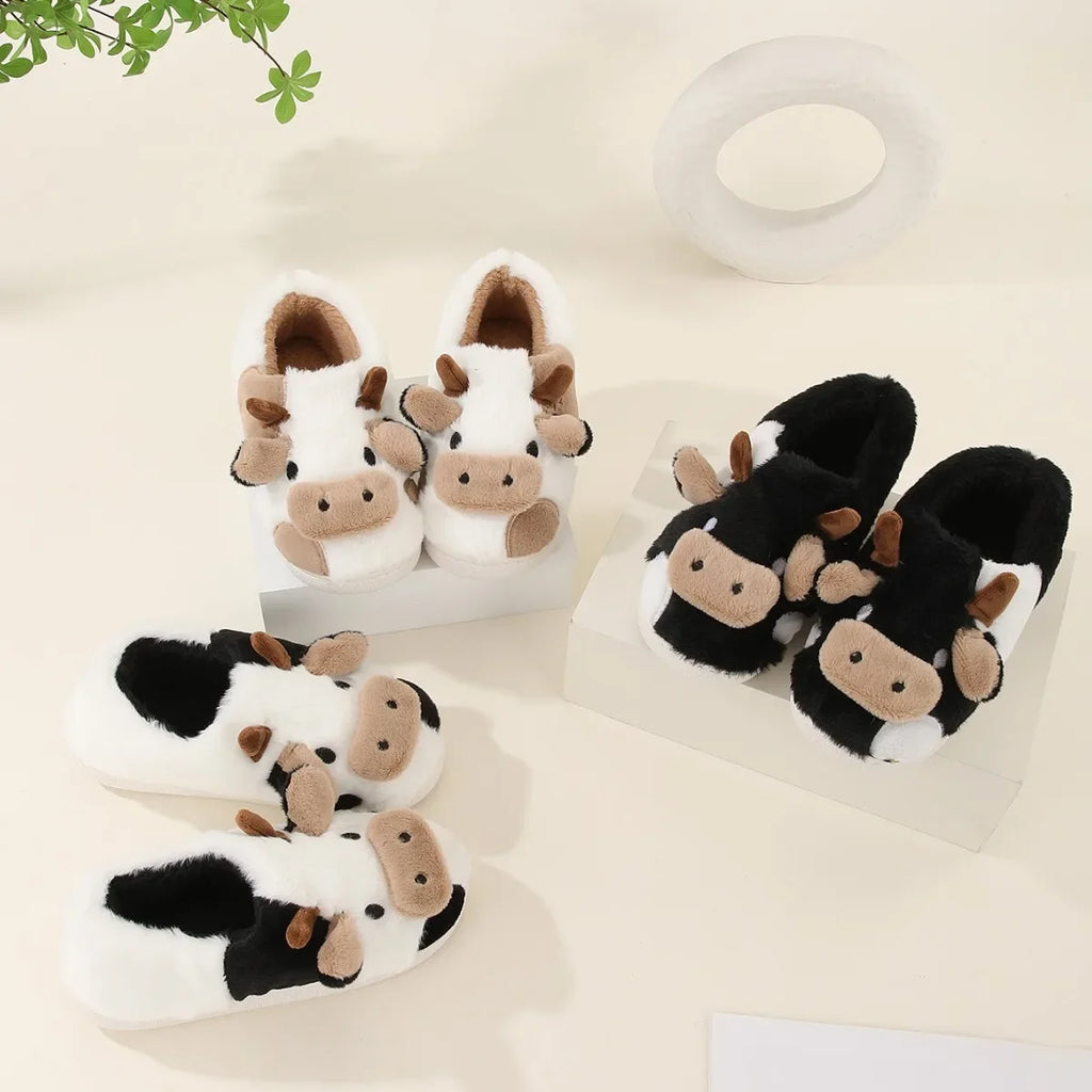 Pantoufles d'intérieur antidérapantes en coton confortables pour hommes et femmes