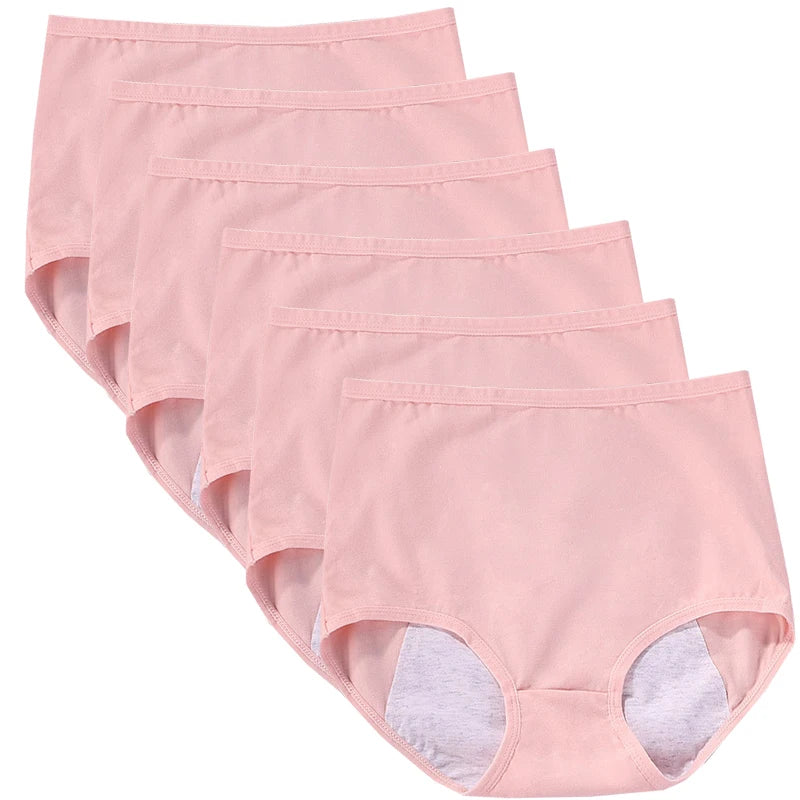 6 pièces fille culotte menstruelle femmes anti fuites