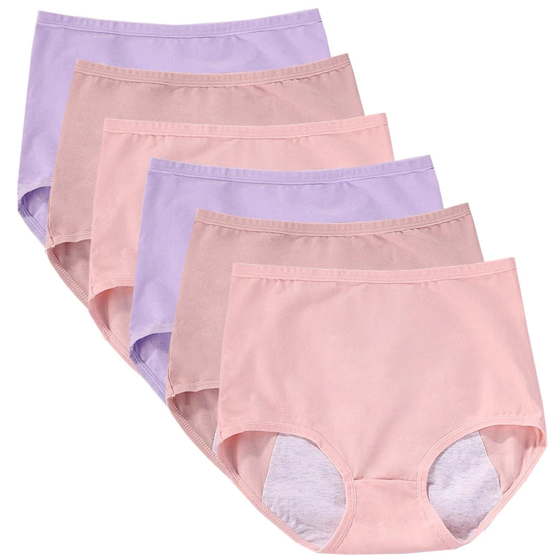 6 pièces fille culotte menstruelle femmes anti fuites