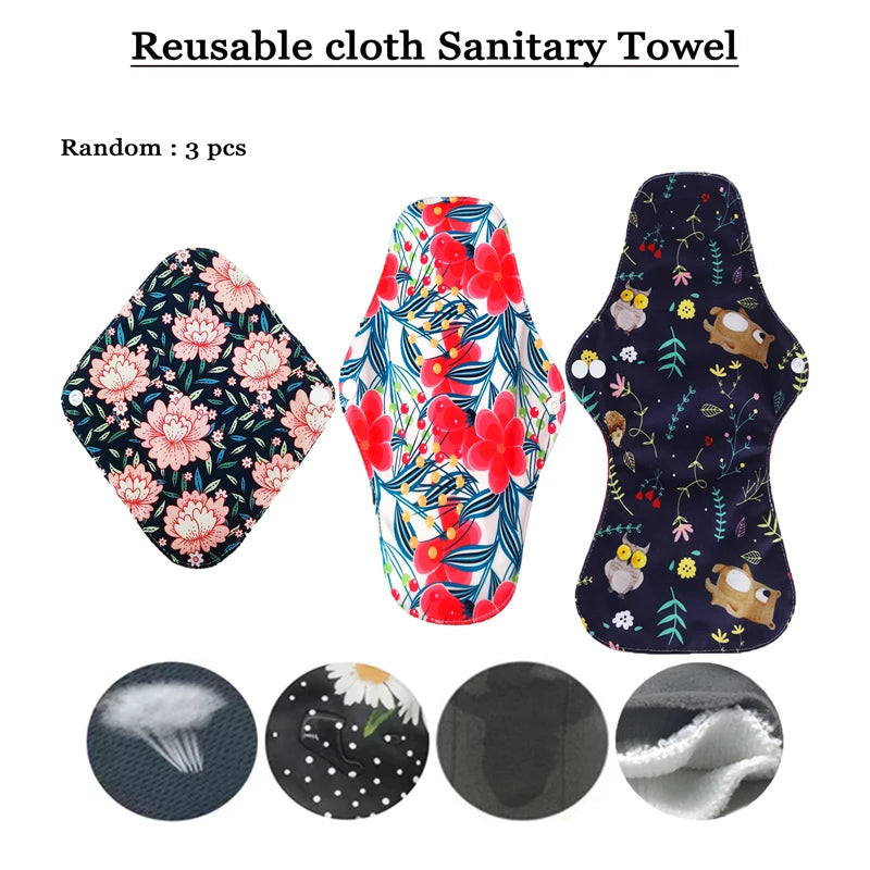 Serviettes Menstruelles Réutilisables Bio - Flux Fort Lavables Bambou