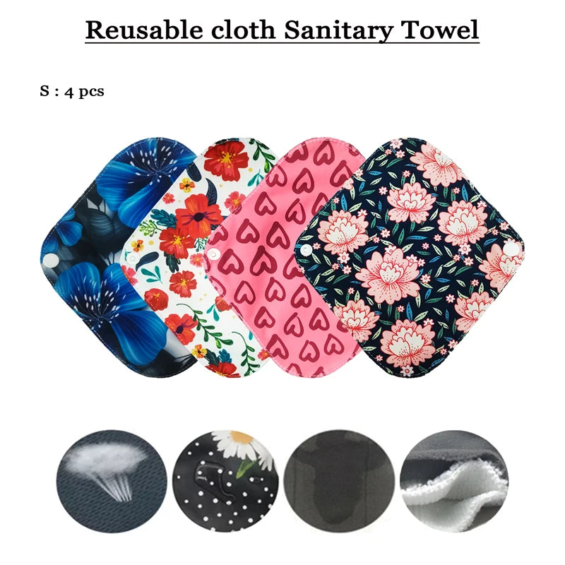 Serviettes Menstruelles Réutilisables Charbon Bambou - Flux Fort Bio