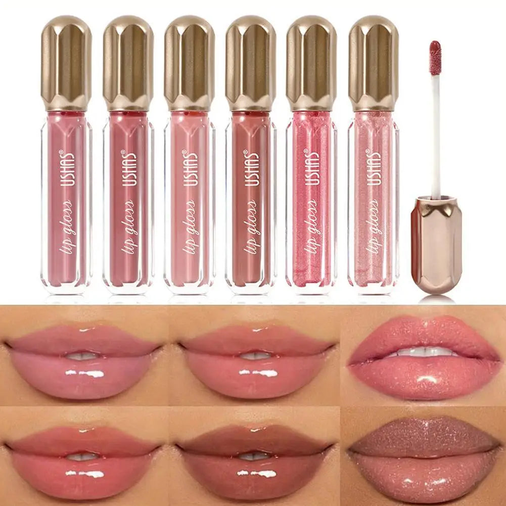 Miroir perle brillant à lèvres imperméable longue durée hydratant rouge à lèvres brillant paillettes brillant à lèvres femmes maquillage cosmétique
