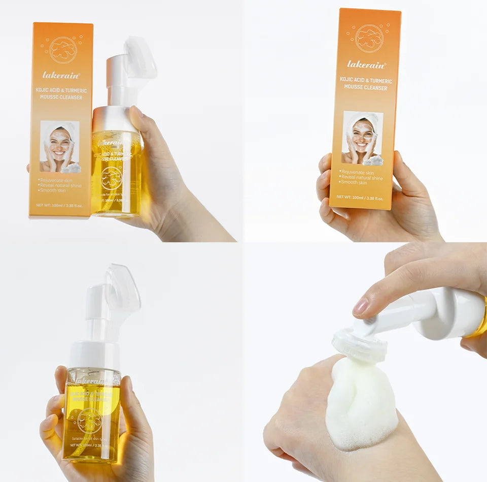 Mousse Nettoyante Visage Curcuma Yanerain - Anti-Points Noirs 100ml