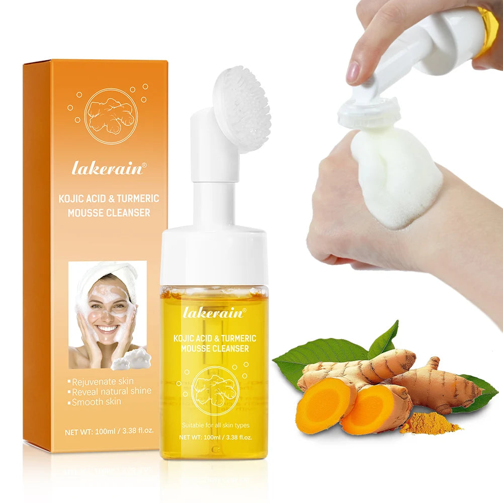 Mousse Nettoyante Visage Curcuma Yanerain - Anti-Points Noirs 100ml