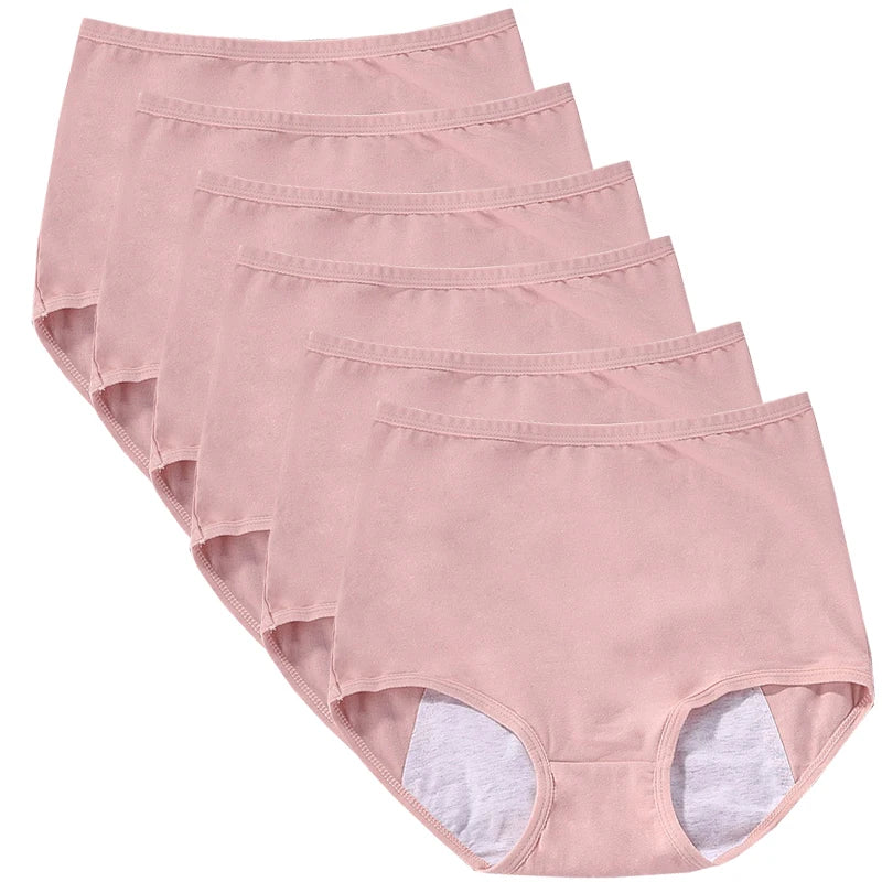 6 pièces fille culotte menstruelle femmes anti fuites