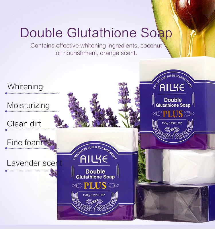 AILKE Kit de soins de la peau 5 en 1 au glutathion pour femme
