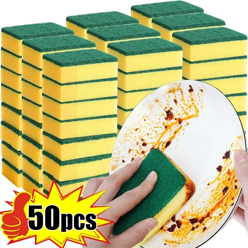 Éponge double face très absorbante, pot de nettoyage magique, brosse de nettoyage antirouille, outil de nettoyage de cuisine