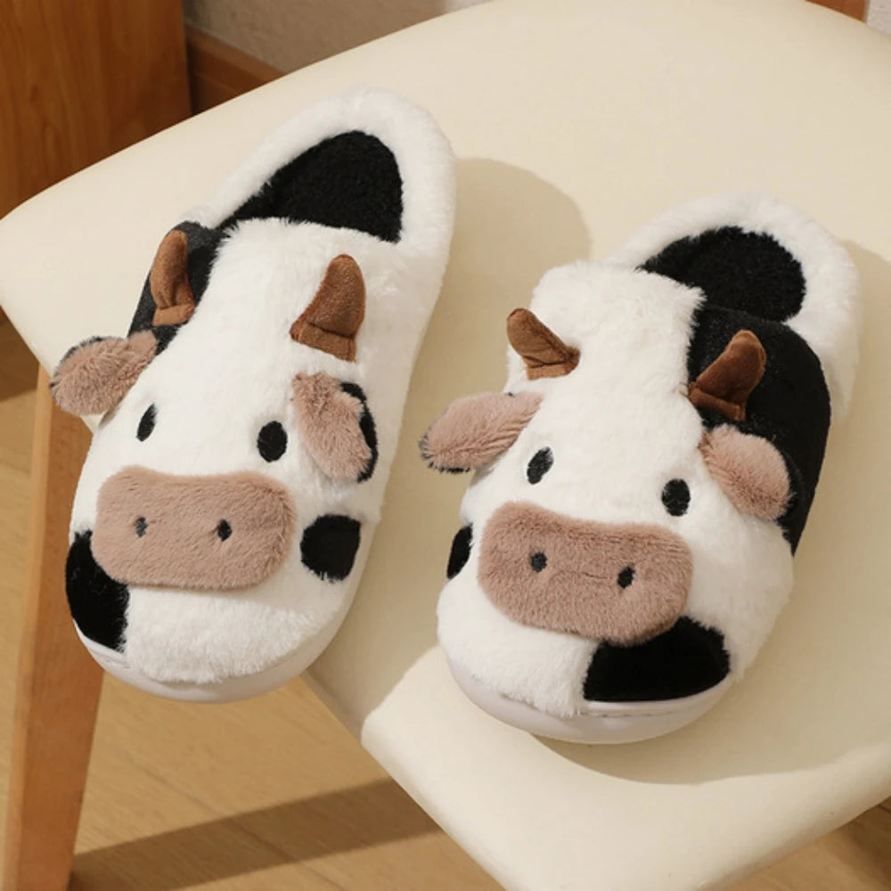 Pantoufles d'intérieur antidérapantes en coton confortables pour hommes et femmes