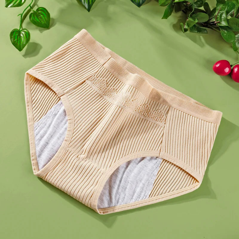 Culotte menstruelle en coton anti-fuite, respirante, sexy, pour femmes et filles