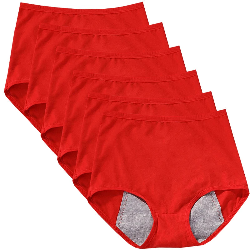 6 pièces fille culotte menstruelle femmes anti fuites