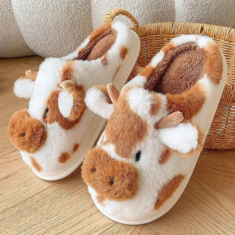 Pantoufles de vache hiver