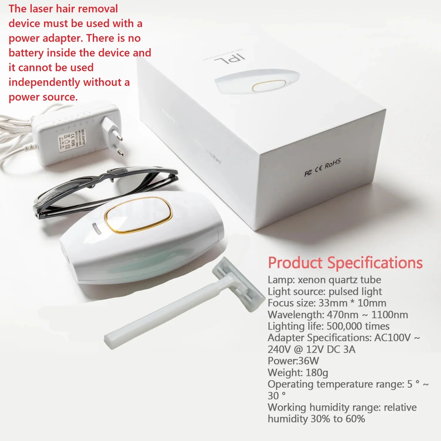 Épilateur Laser IPL Professionnel Homme Femme - Usage Domestique