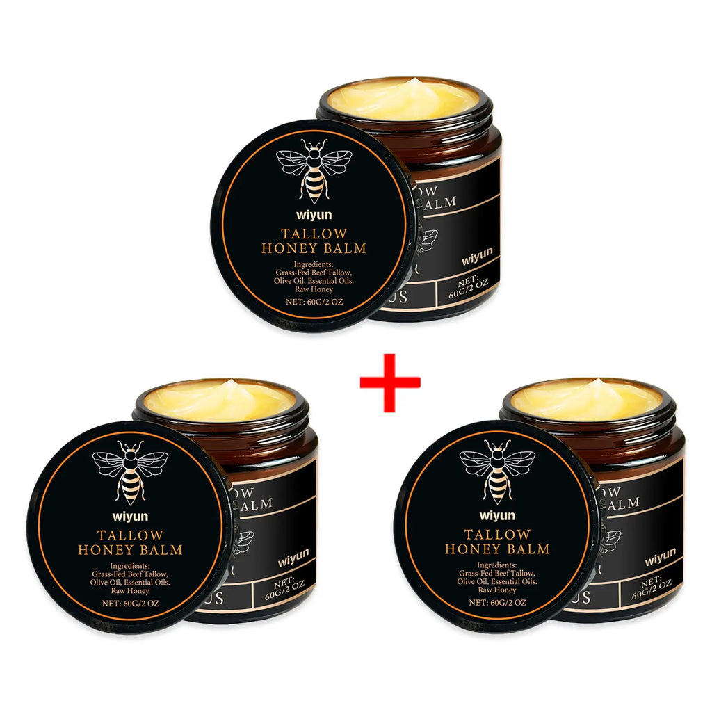 Crème hydratante pour le visage au miel de suif fouetté