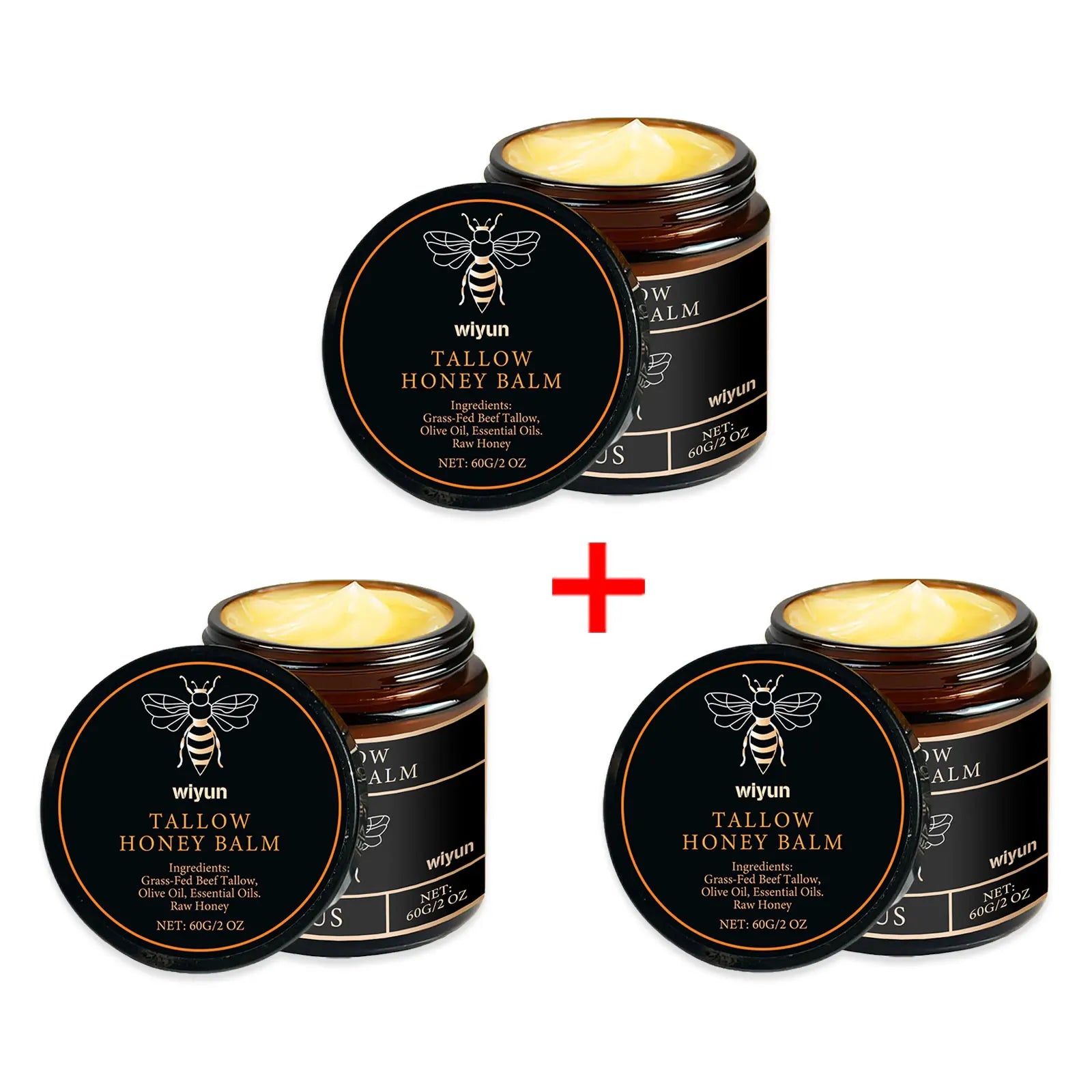 Crème hydratante pour le visage au miel de suif fouetté