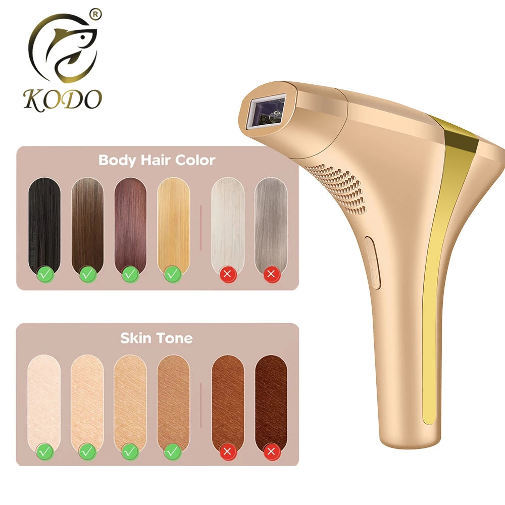 Épilateur Laser IPL KODO 2025 - 4 en 1 Visage Corps Indolore