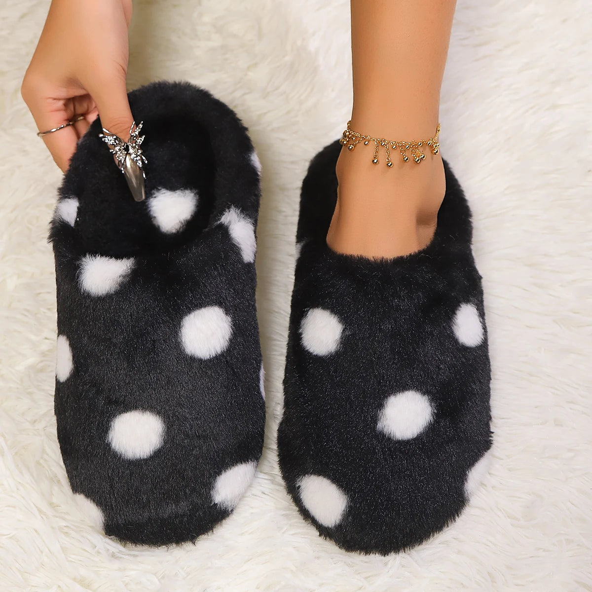 Pantoufles en forme de cœur HIVER