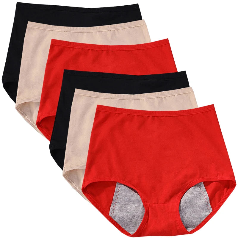 6 pièces fille culotte menstruelle femmes anti fuites