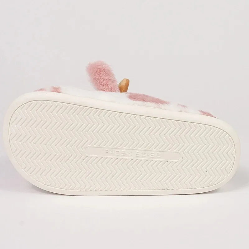 Pantoufles de vache hiver