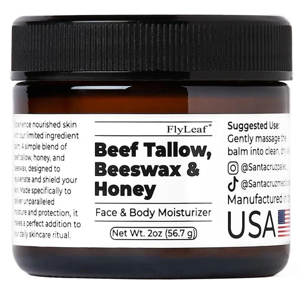Baume fouetté au Tallow de bœuf et au miel visage et corps