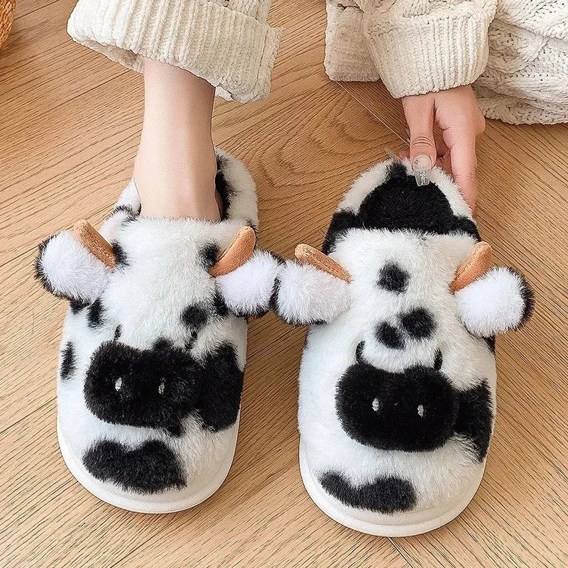 Pantoufles de vache hiver