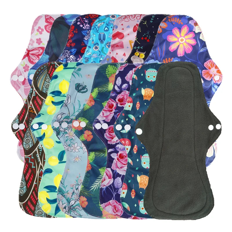 Serviettes Menstruelles Réutilisables Bio - Flux Fort Lavables Bambou