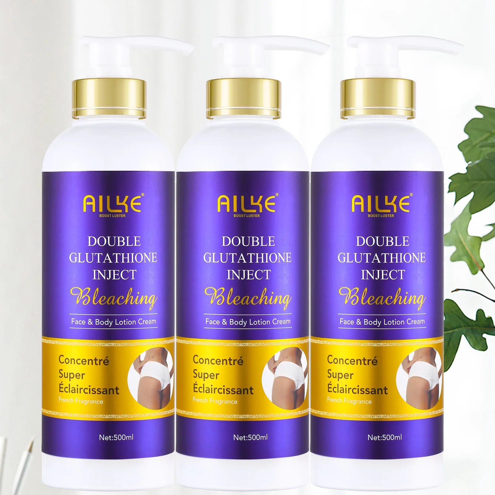 AILKE Kit de soins de la peau 5 en 1 au glutathion pour femme