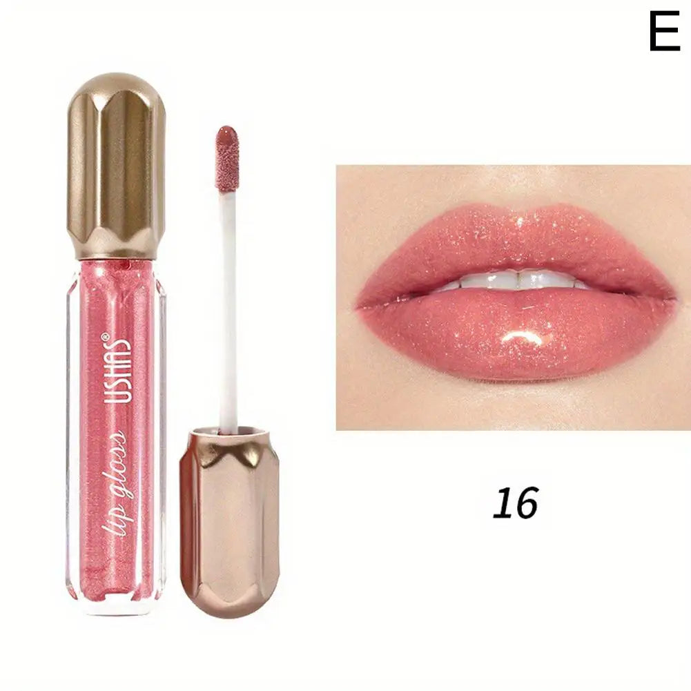 Miroir perle brillant à lèvres imperméable longue durée hydratant rouge à lèvres brillant paillettes brillant à lèvres femmes maquillage cosmétique