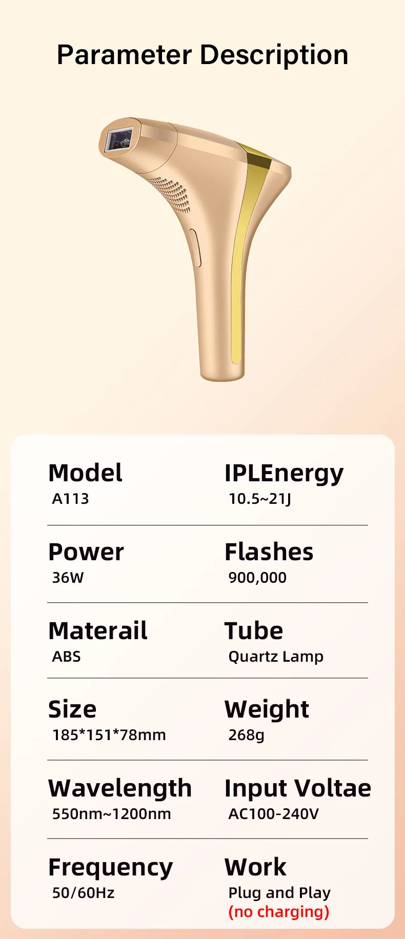 Épilateur Laser IPL KODO 2025 - 4 en 1 Visage Corps Indolore