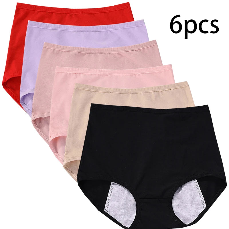 6 pièces fille culotte menstruelle femmes anti fuites