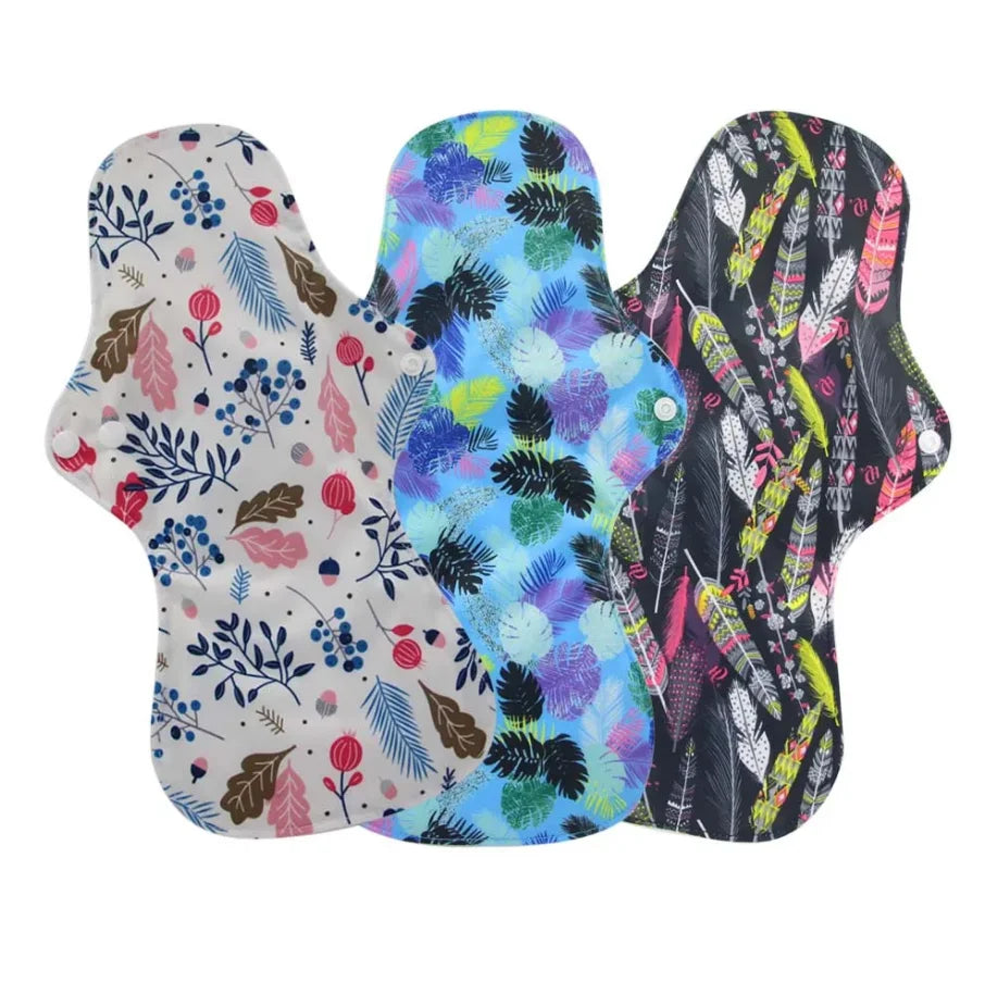 Serviettes Menstruelles Réutilisables Bio - Flux Fort Lavables Bambou