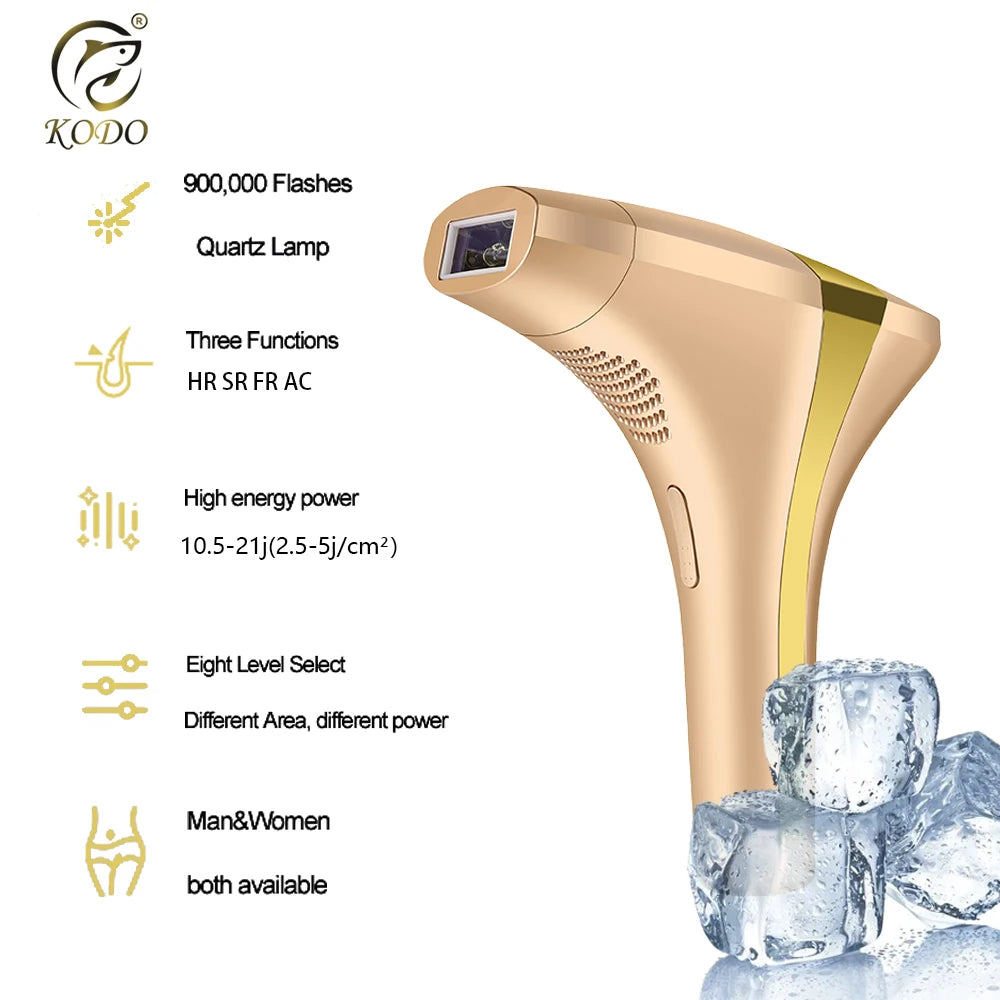 Épilateur Laser IPL KODO 2025 - 4 en 1 Visage Corps Indolore