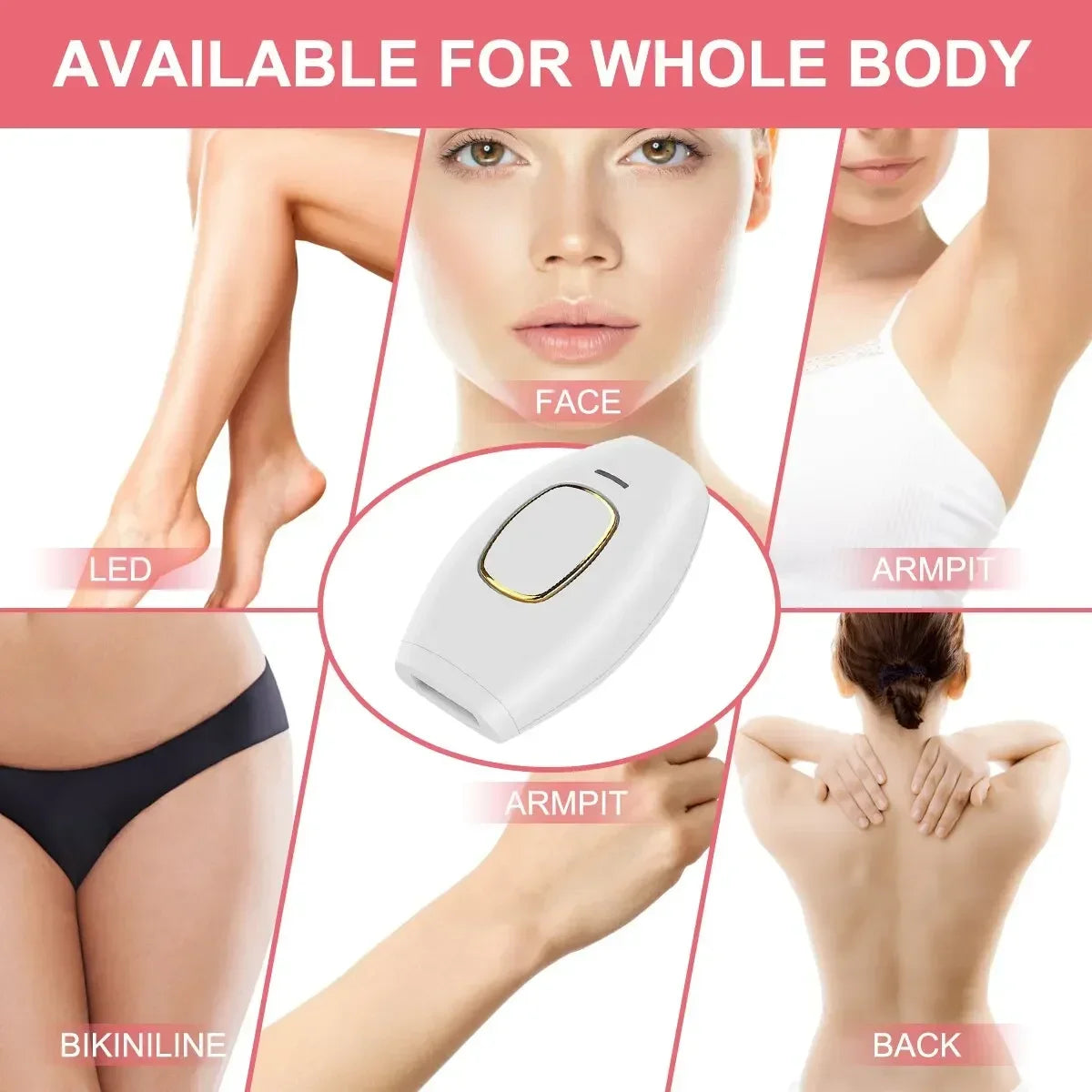 Épilateur électrique indolore pour femme, épilation au laser pulsé, corps, bikini, ati elles, flash, IPL 500000, équipement domestique, nouveau