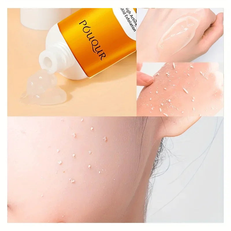 Gel exfoliant et nettoyant pour le visage à l'orange contre les imperfections