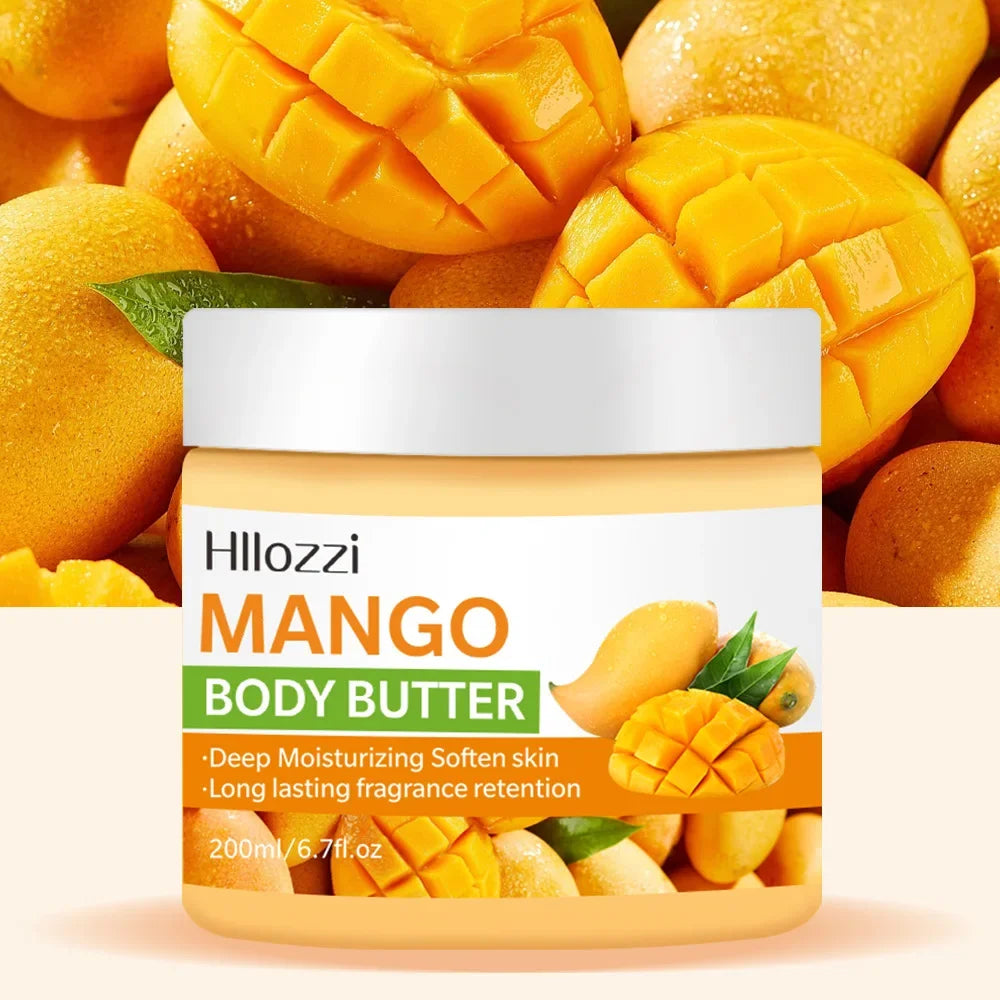 Crème Réparatrice Corps Mangue 200ml - Hydratation Intense Peau Sèche